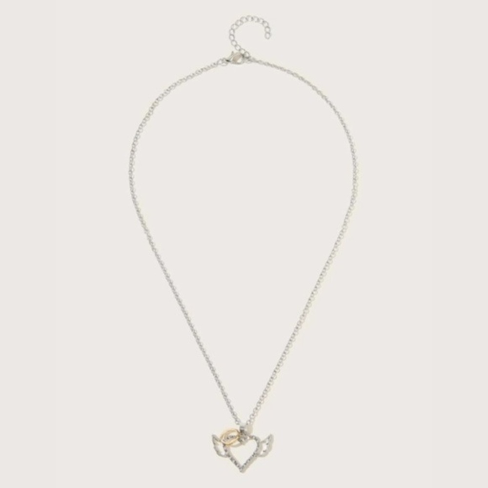 3/$30 🤍 Angel Heart Pendant Necklace